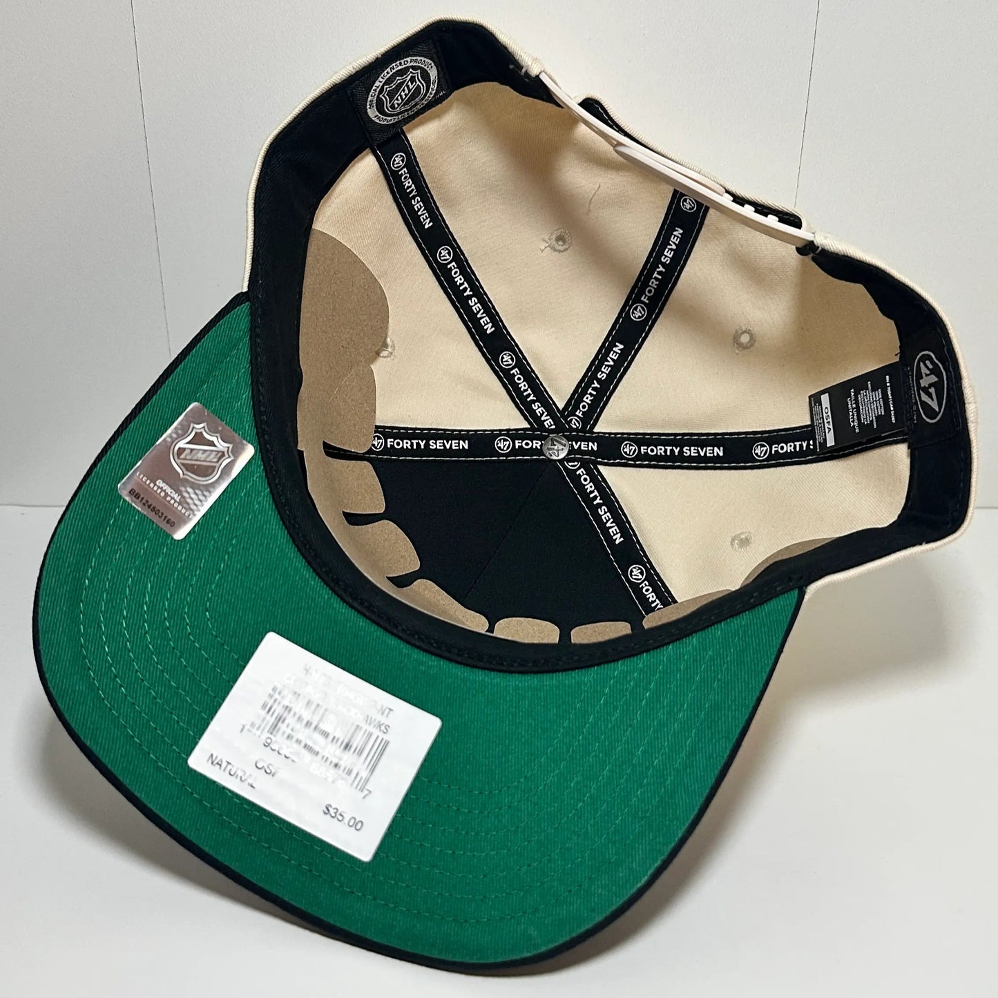 Gorra ’47 Captain Snapback – Chicago Blackhawks Natural & Black