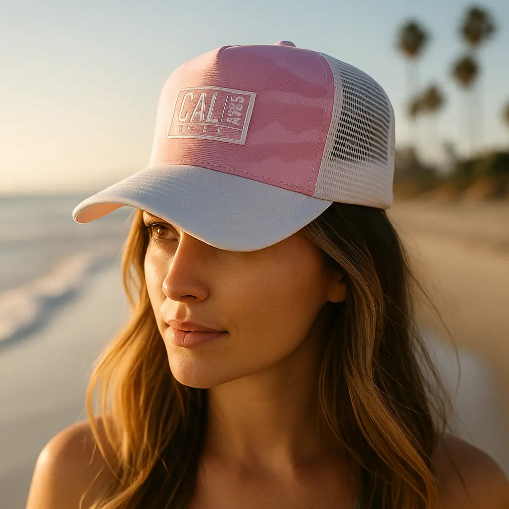 z 🧢 Gorra Cali Camo Pink 1985 – Edición Playa