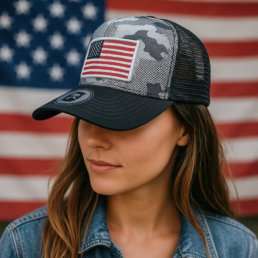 zGorra “American Style” – Edición Camuflaje Patriótica 🇺🇸