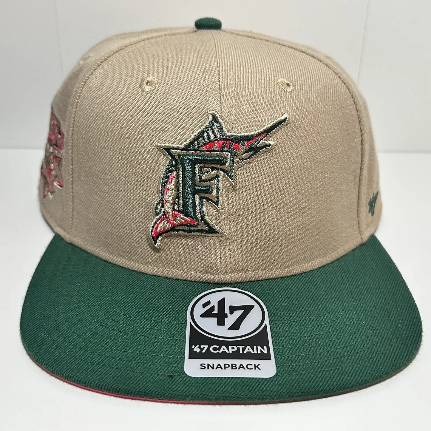 Gorra ’47 Brand Florida Marlins 10th Anniversary Snapback Marrón/Naranja – Edición Retro